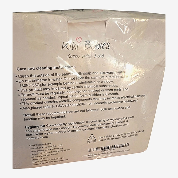 Kiki Babies Pink Noise-Canceling Baby Headphones (NWT) - Picture 4 of 6